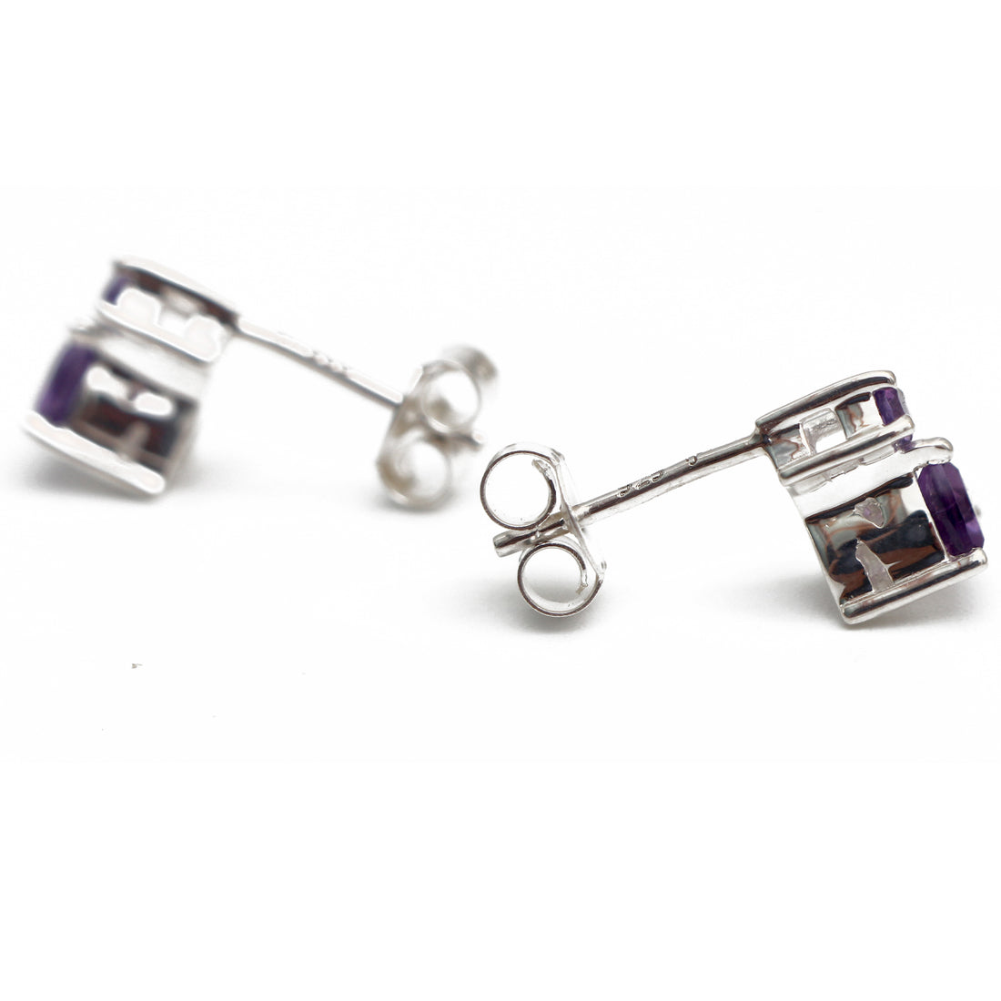 IS IT A TRAINGLE ? Natural Amethyst Earring