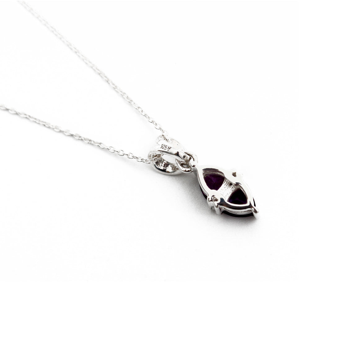 Violet Dream: Amethyst Pendant Necklace- Comes with a silver chain