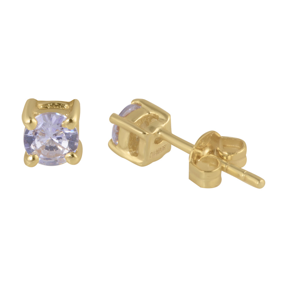 4 MM Classic Iced Out Earrings