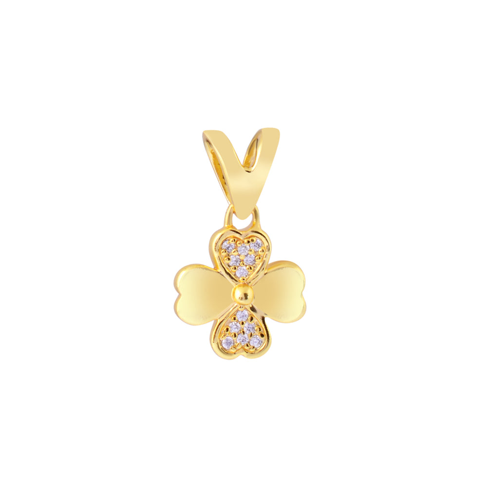 Dainty Iced Flower Pendant (Comes with a complimentary Silver Chain)