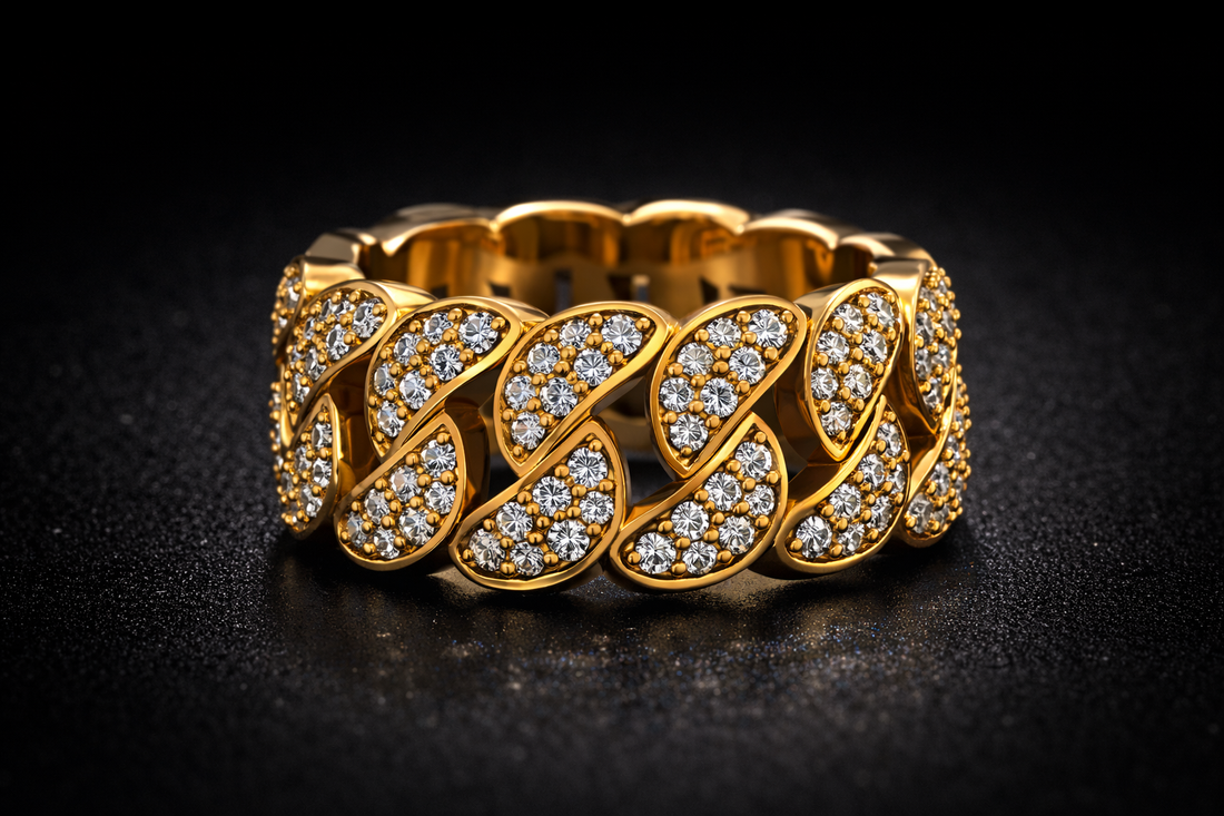 ED Iced Cuban Ring