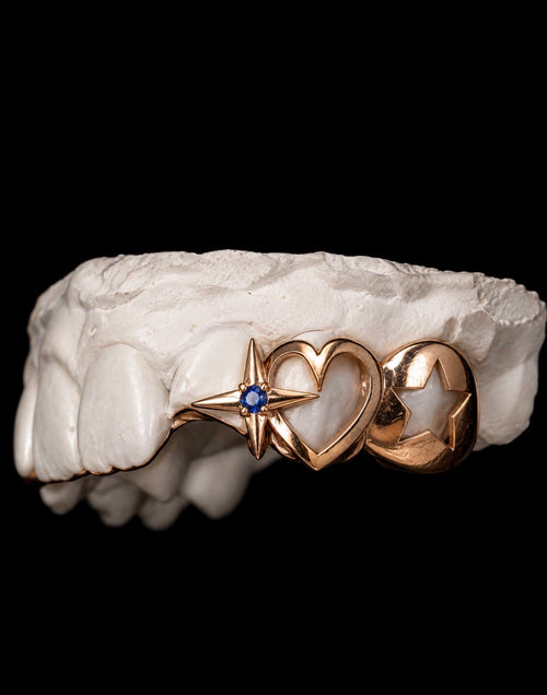 Starry heart Grillz