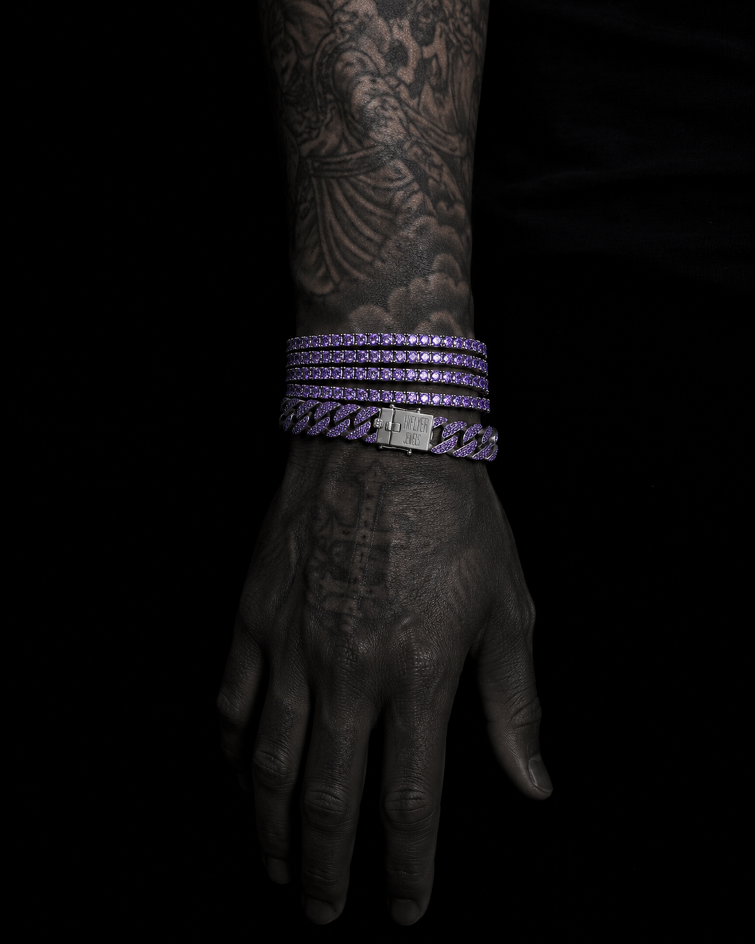 Purple Lean Cuban Bracelet