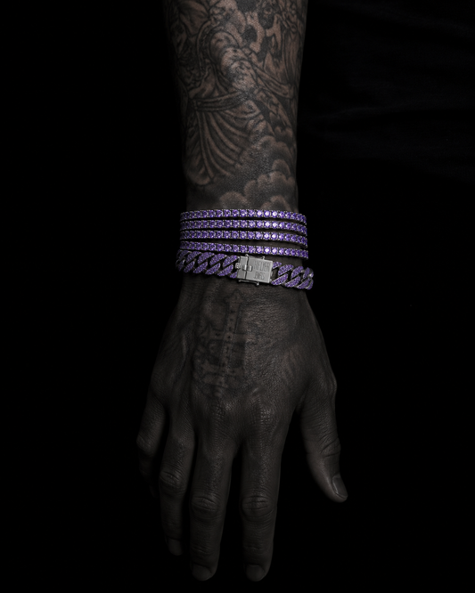 Purple Lean Cuban Bracelet