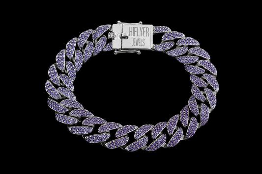 Purple Lean Cuban Bracelet