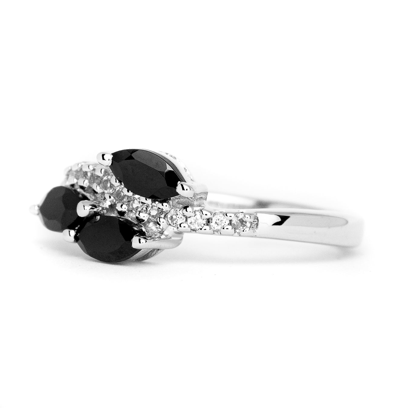 Black Spinel Gemstone Ring