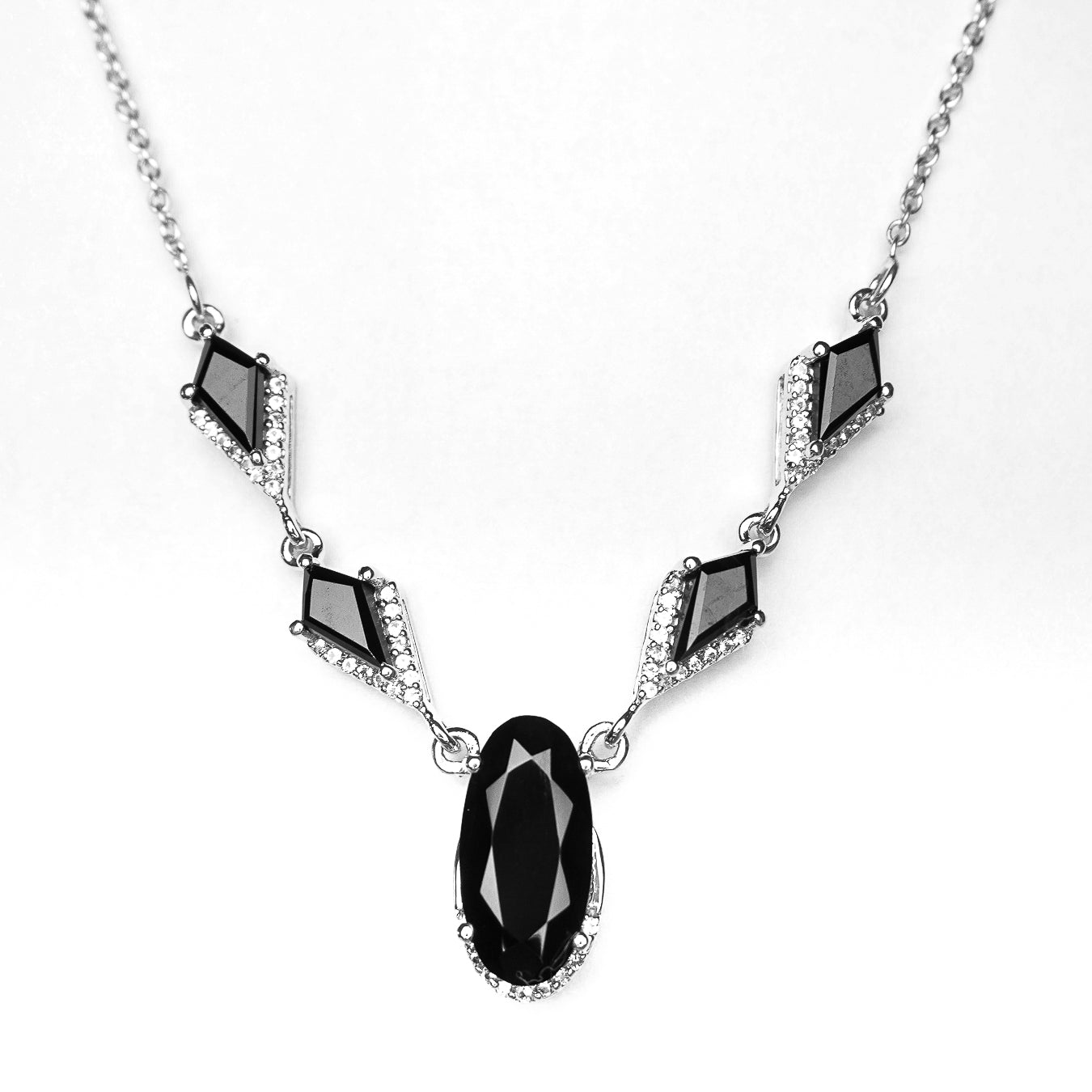 Natural Black Spinel Necklace
