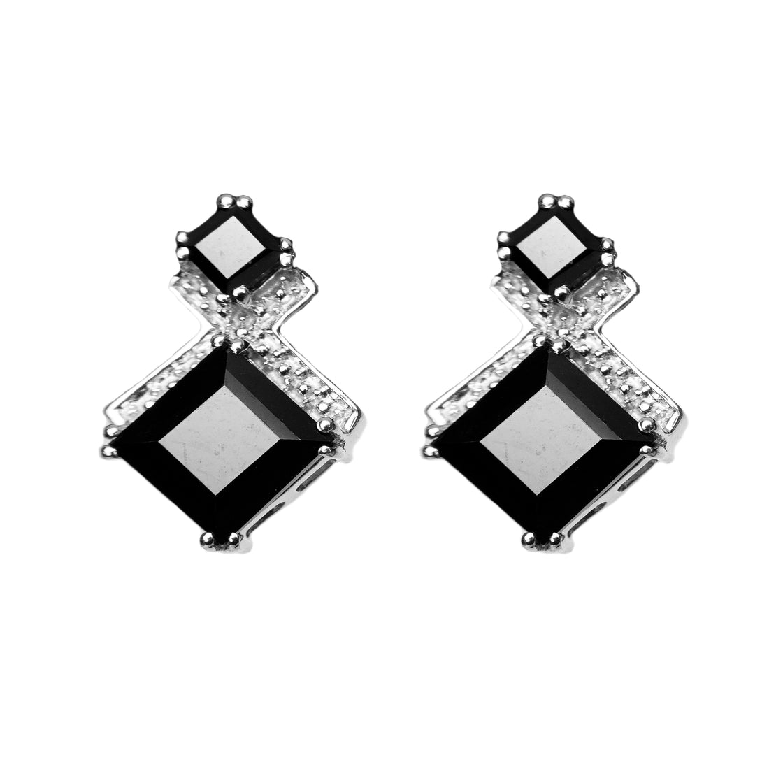 Black Spinel Designer Earring