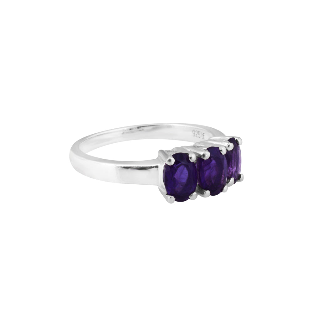 Amethyst Trio Ring