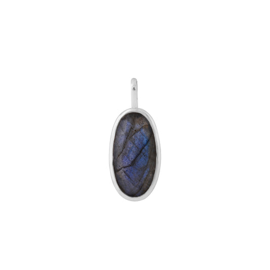 Natural Labradorite Oval Pendant