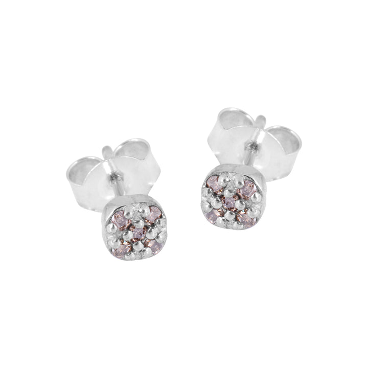 Champaign Diamond Stud Earrings