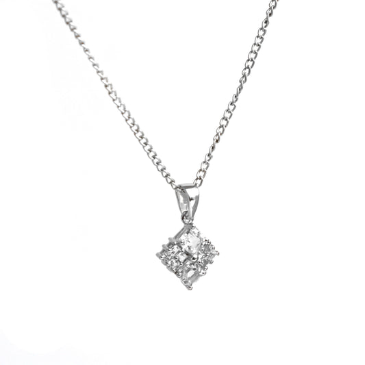 Natural White Topaz Pendant