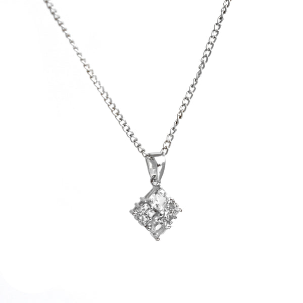 Natural White Topaz Pendant