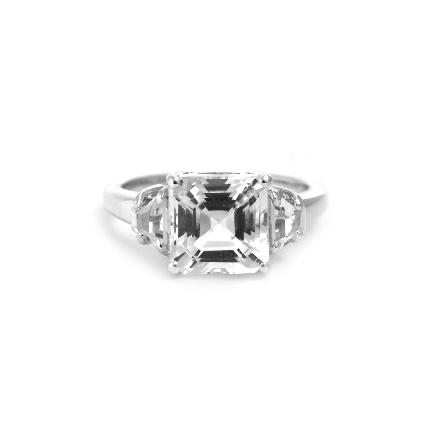 White Topaz Stone Ring