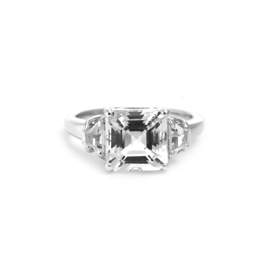 White Topaz Stone Ring