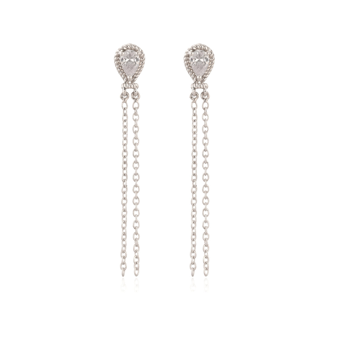 Elegance 925 Silver Dangle and Drop Earrings