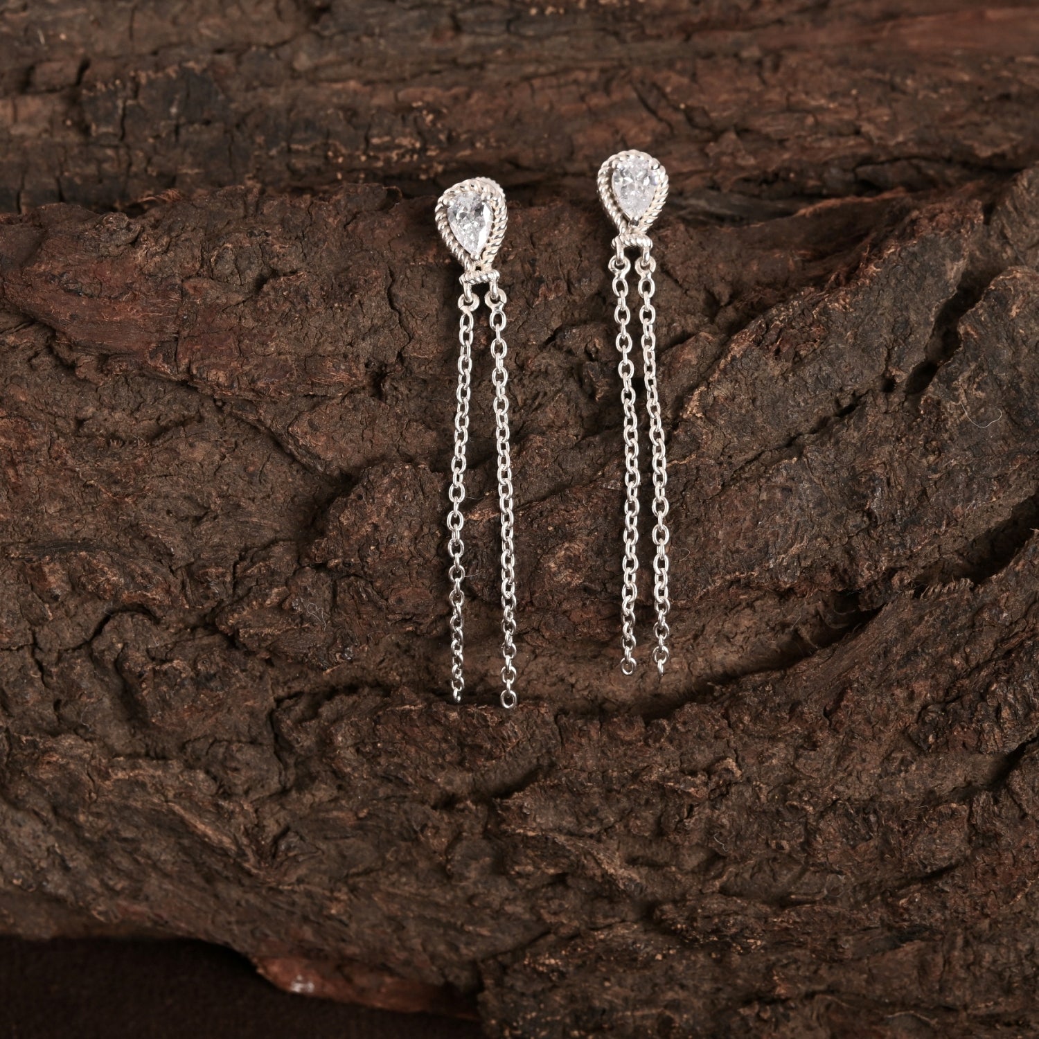 Elegance 925 Silver Dangle and Drop Earrings