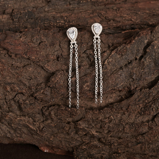 Elegance 925 Silver Dangle and Drop Earrings