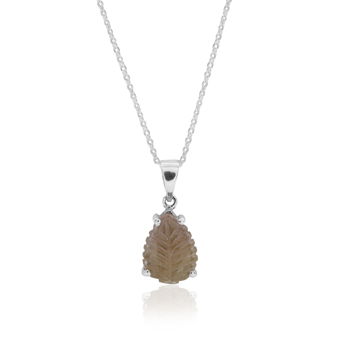 Natural Yellow Tourmaline Carving Pendant For Women