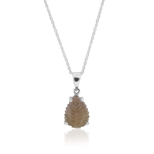 Natural Yellow Tourmaline Carving Pendant For Women