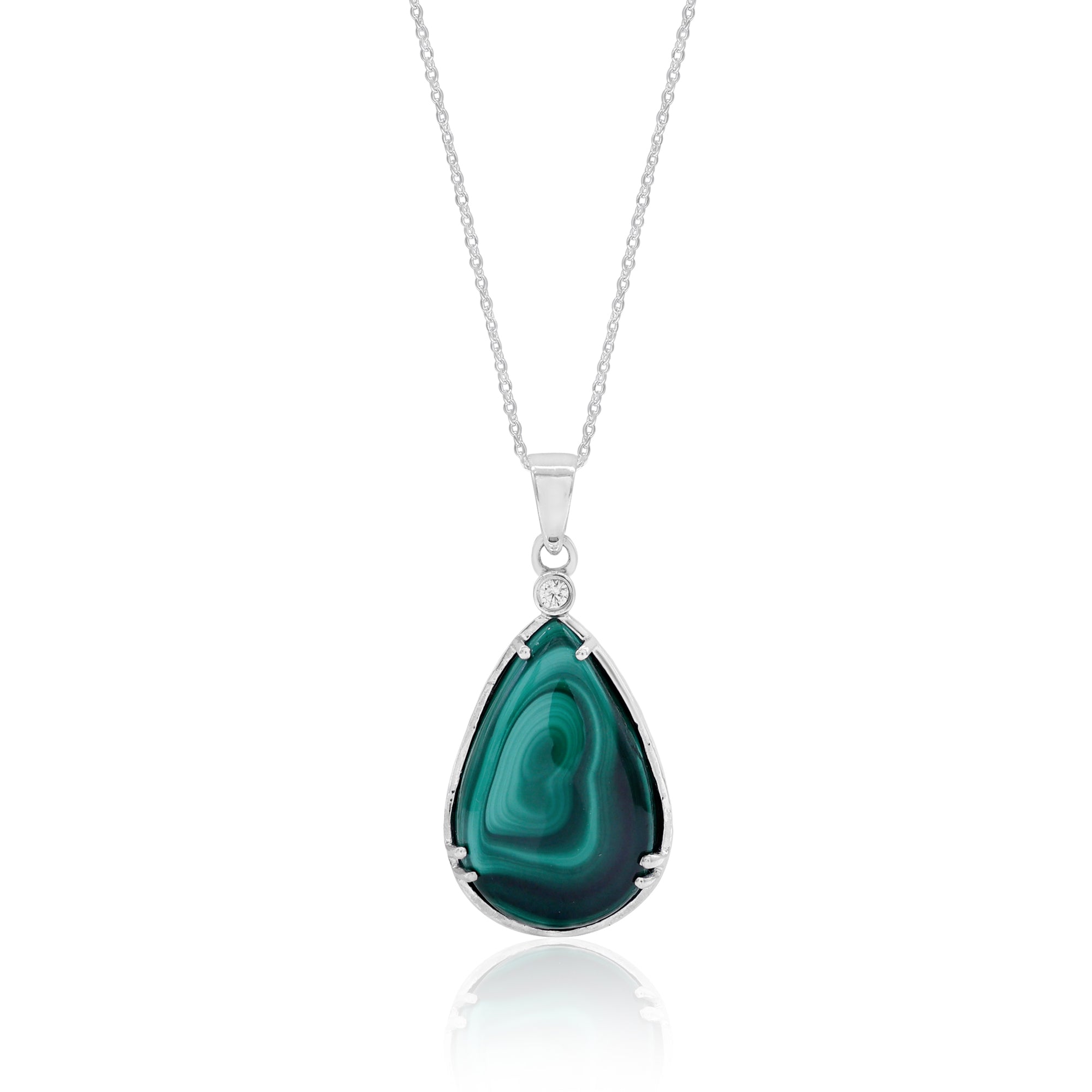 Green Malachite Pendant For Everyday Wear