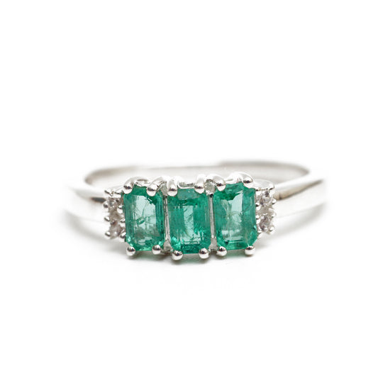 Natural Zambian Emerald Designer Ring
