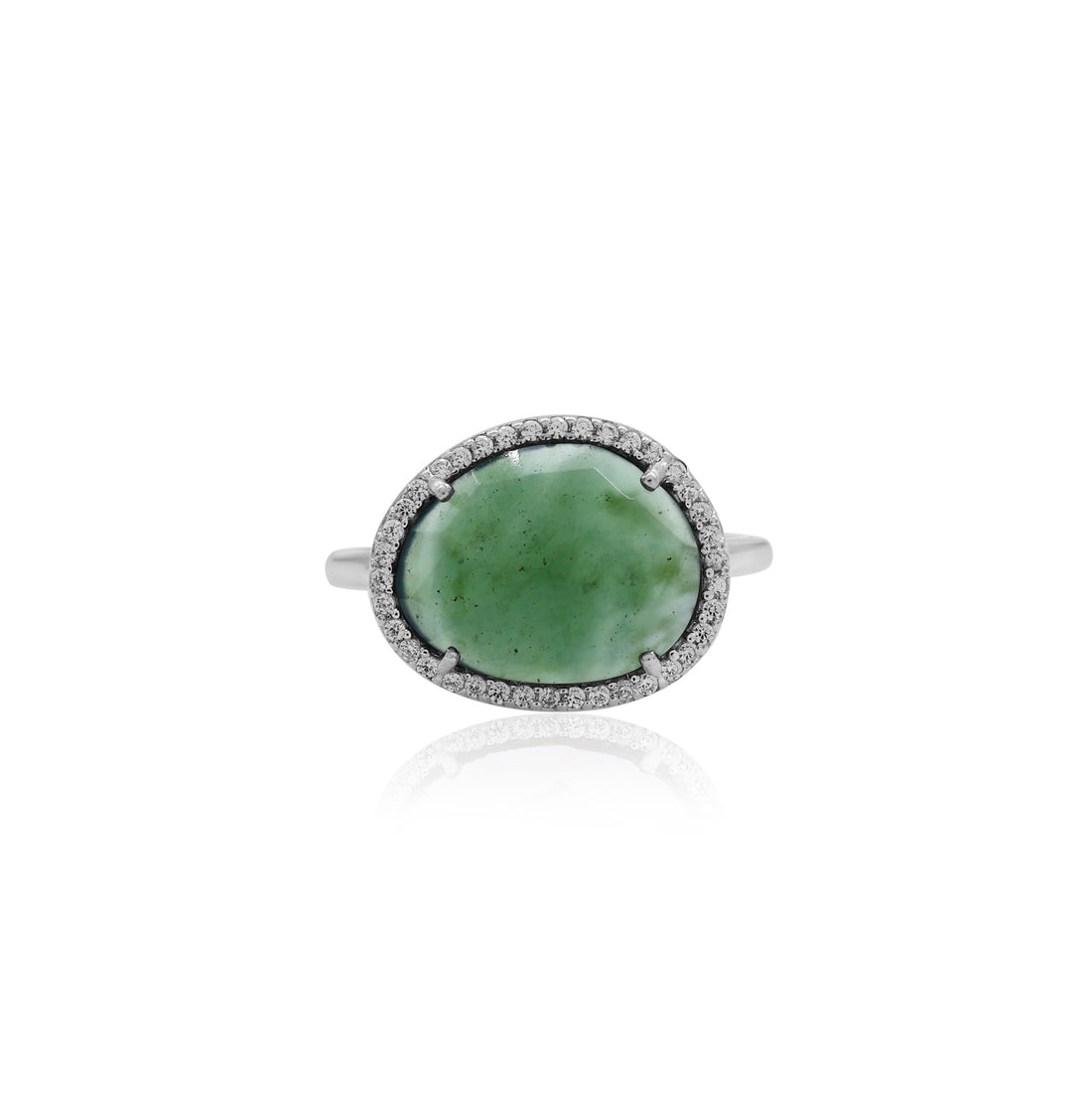 Green Aventurine Designer Ring