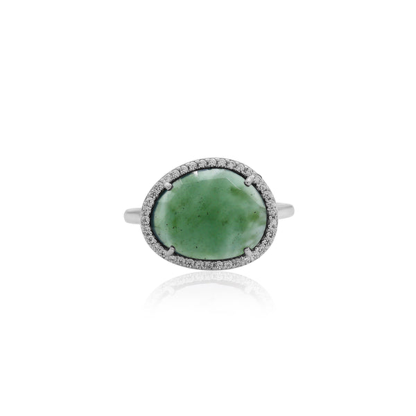 Green Aventurine Designer Ring