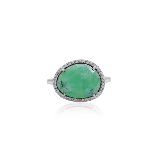 Natural Amazonite Statement Ring