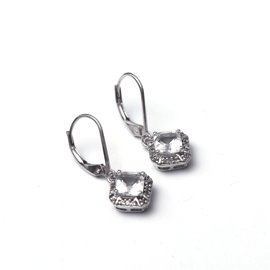 White Topaz Drop Earring