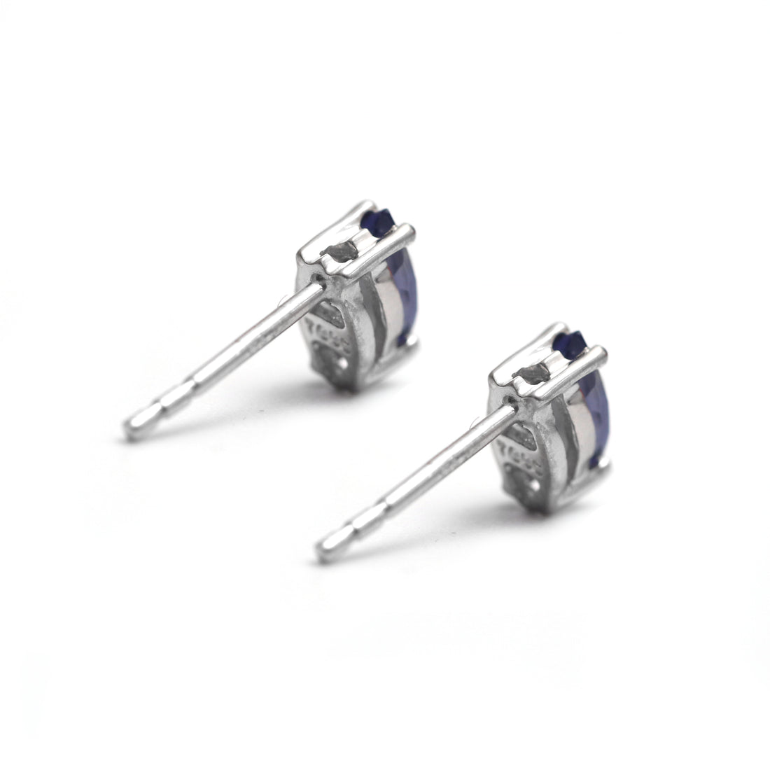Natural Iolite Stud Earrings