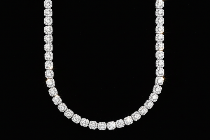 ED Clustered Tennis Chain