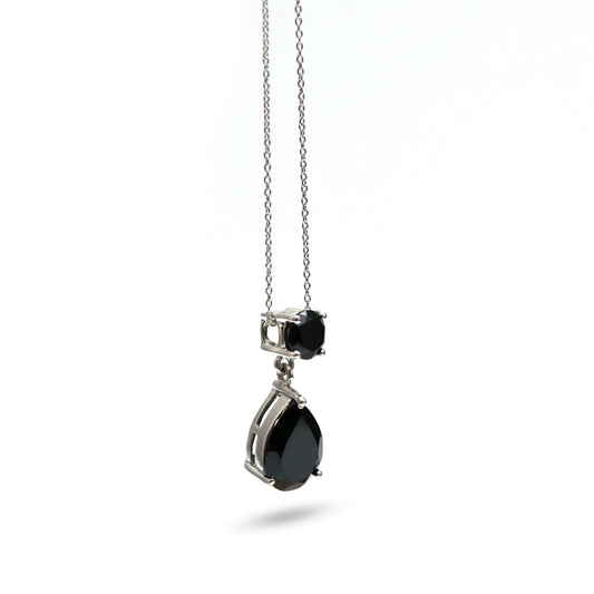 Elegant Black Spinel Pendant