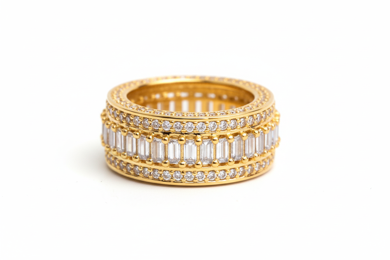 ED Iced 5 Layer Championship Ring