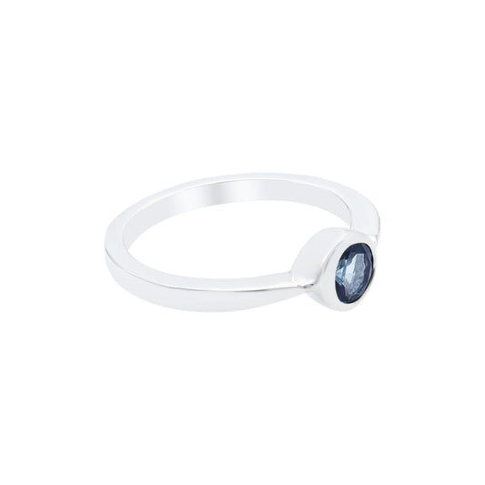 London Blue Topaz Round Ring