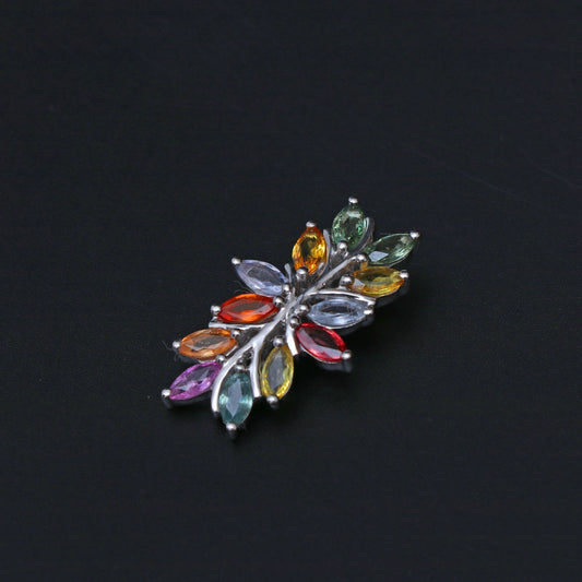 Multi Sapphire Gemstone Pendant