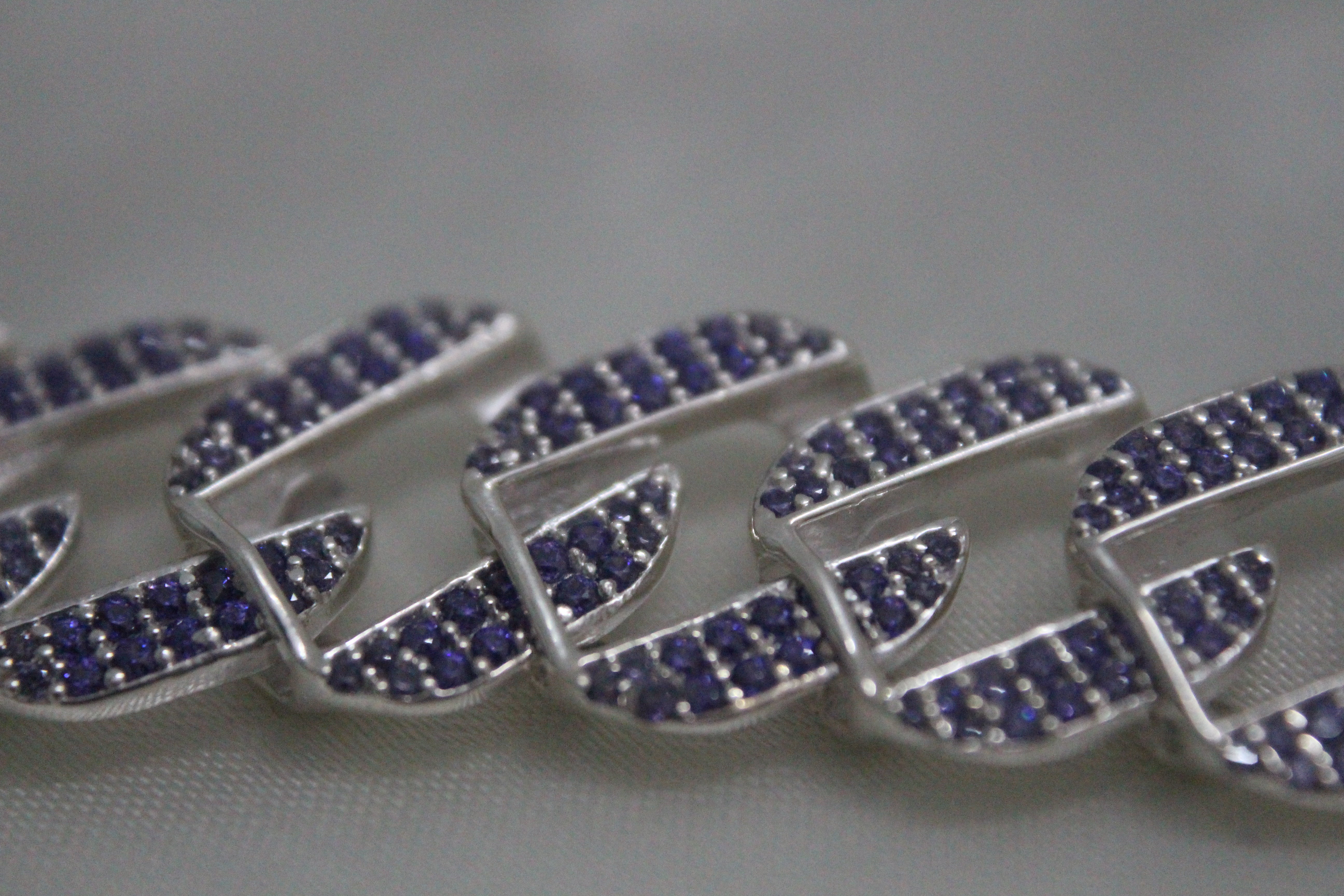 Purple Lean Cuban Bracelet