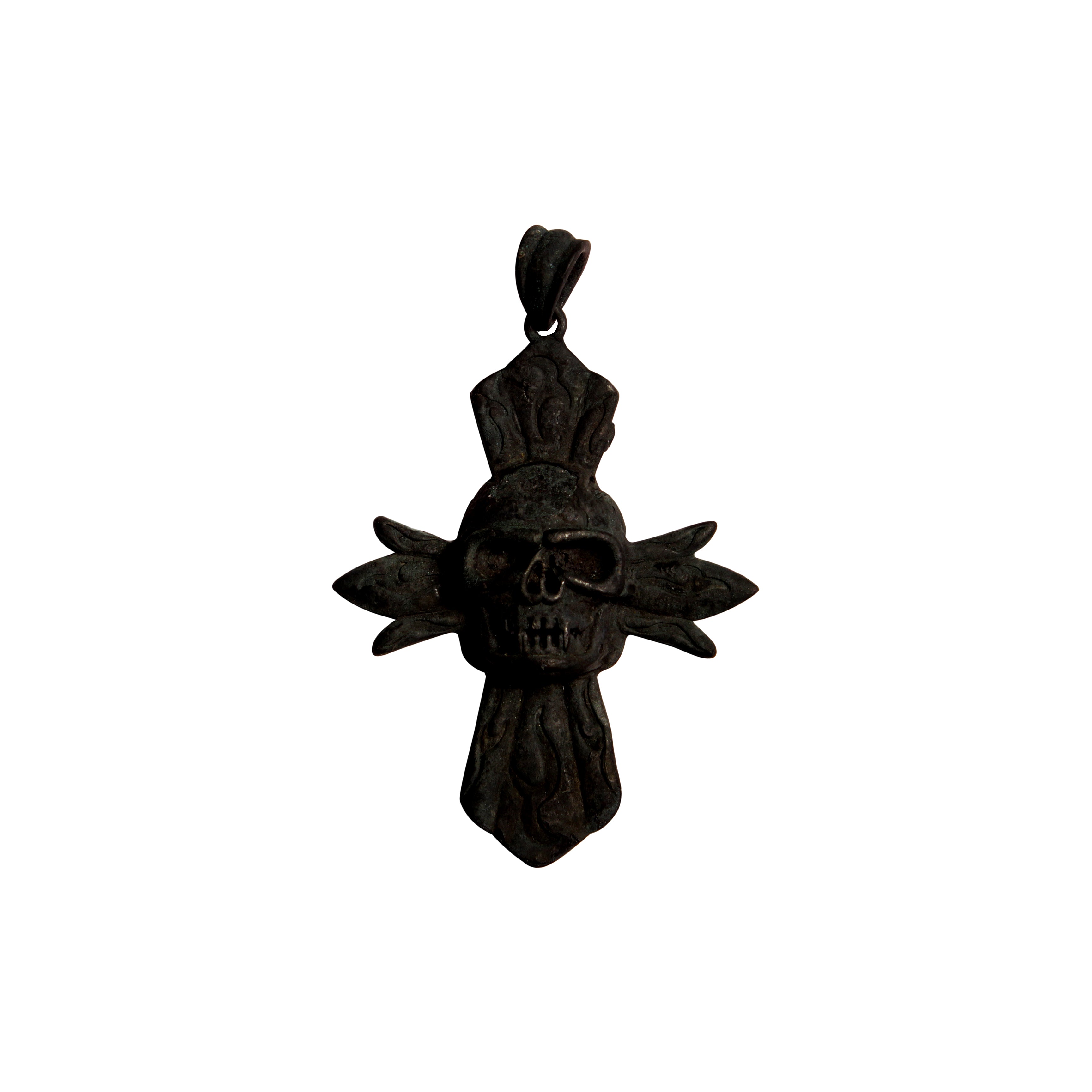 Gothic reaper pendant (Comes with a complimentary Black Silver Chain )