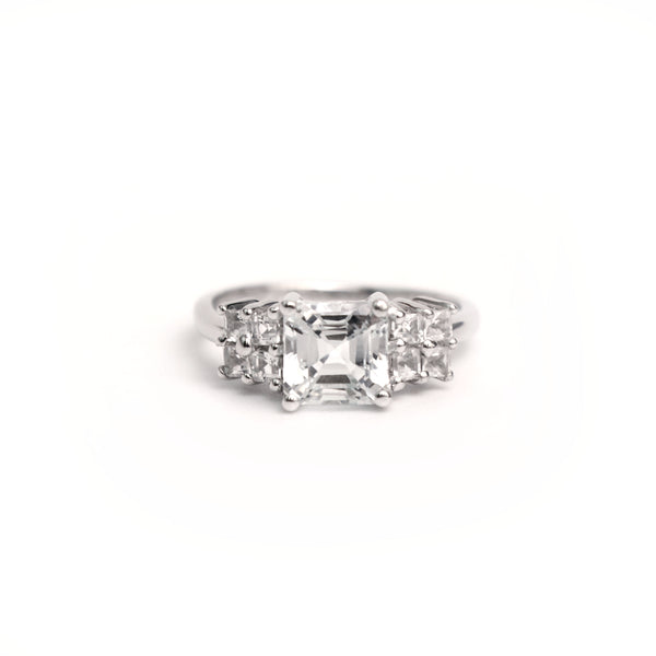 White Topaz Ring