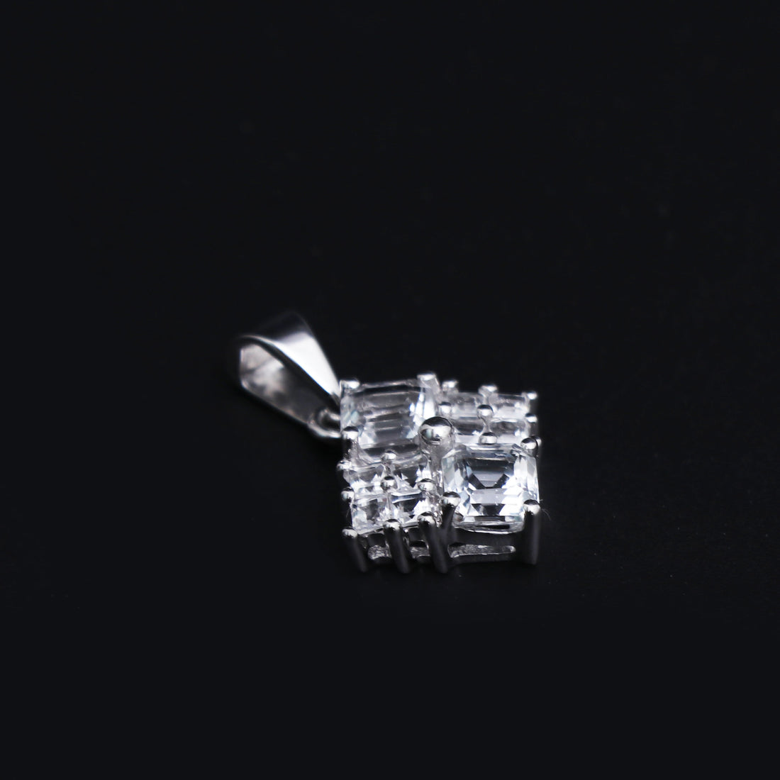 Natural White Topaz Pendant