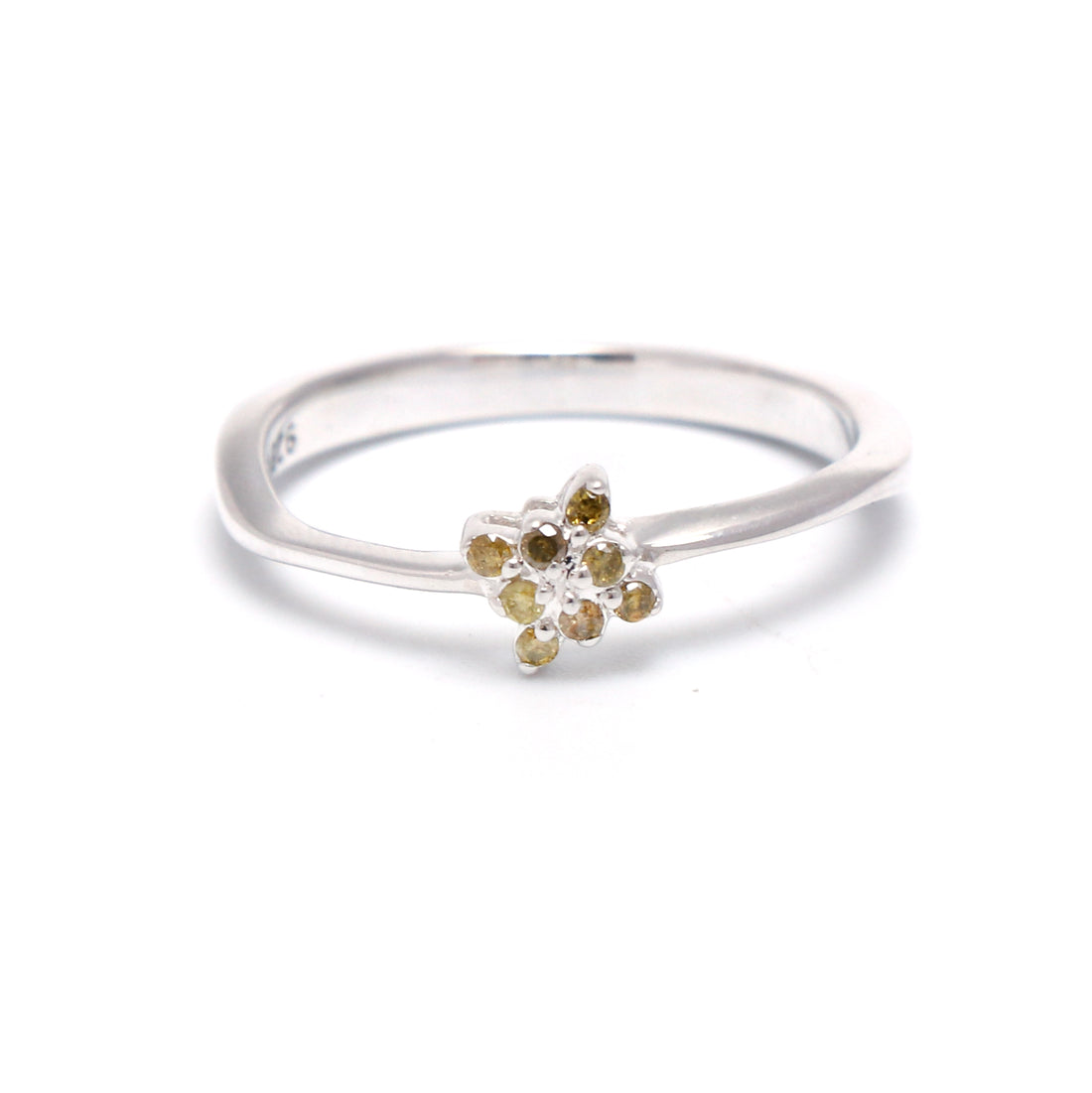 Natural Yellow Diamond Ring