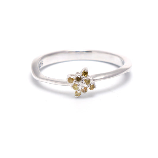Natural Yellow Diamond Ring