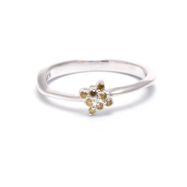 Natural Yellow Diamond Ring