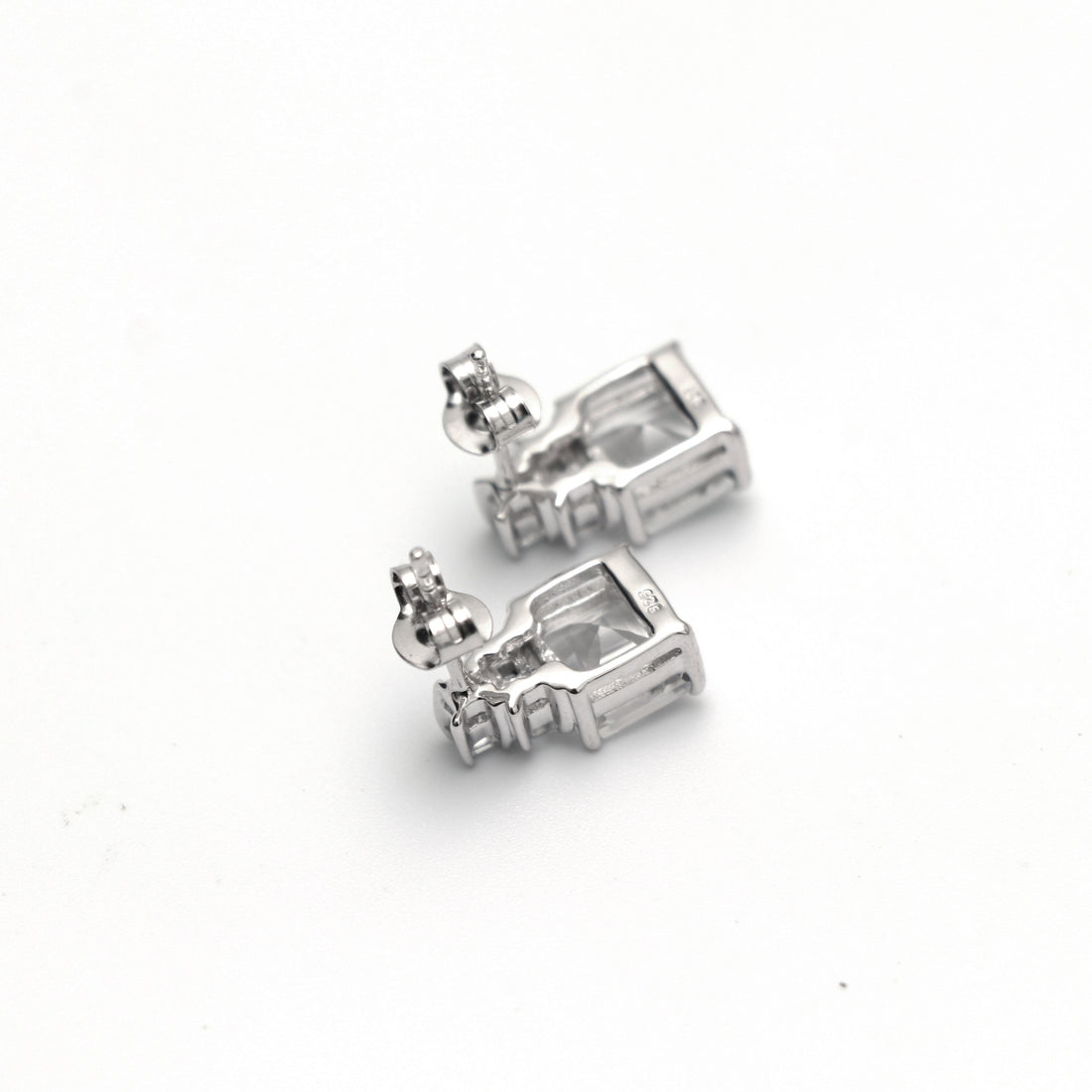 Natural White Topaz Earring