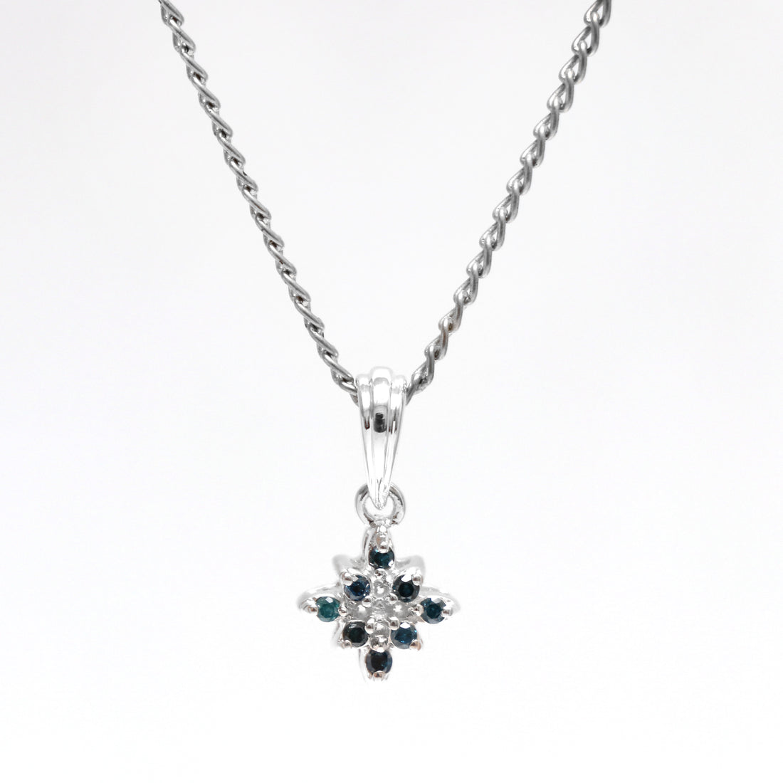 Natural Blue Diamond Pendant