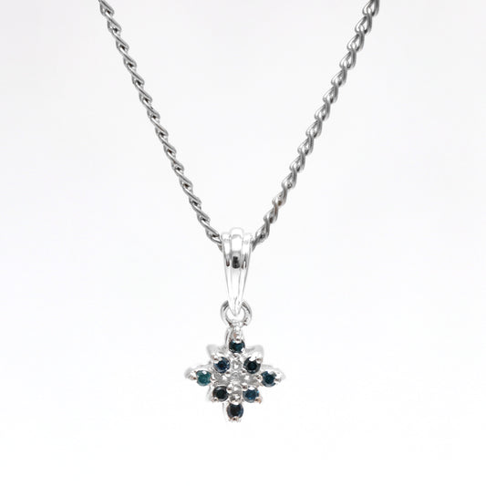 Natural Blue Diamond Pendant