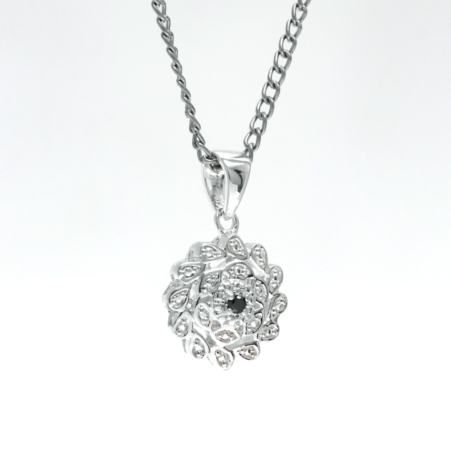 Natural Black Diamond Pendant