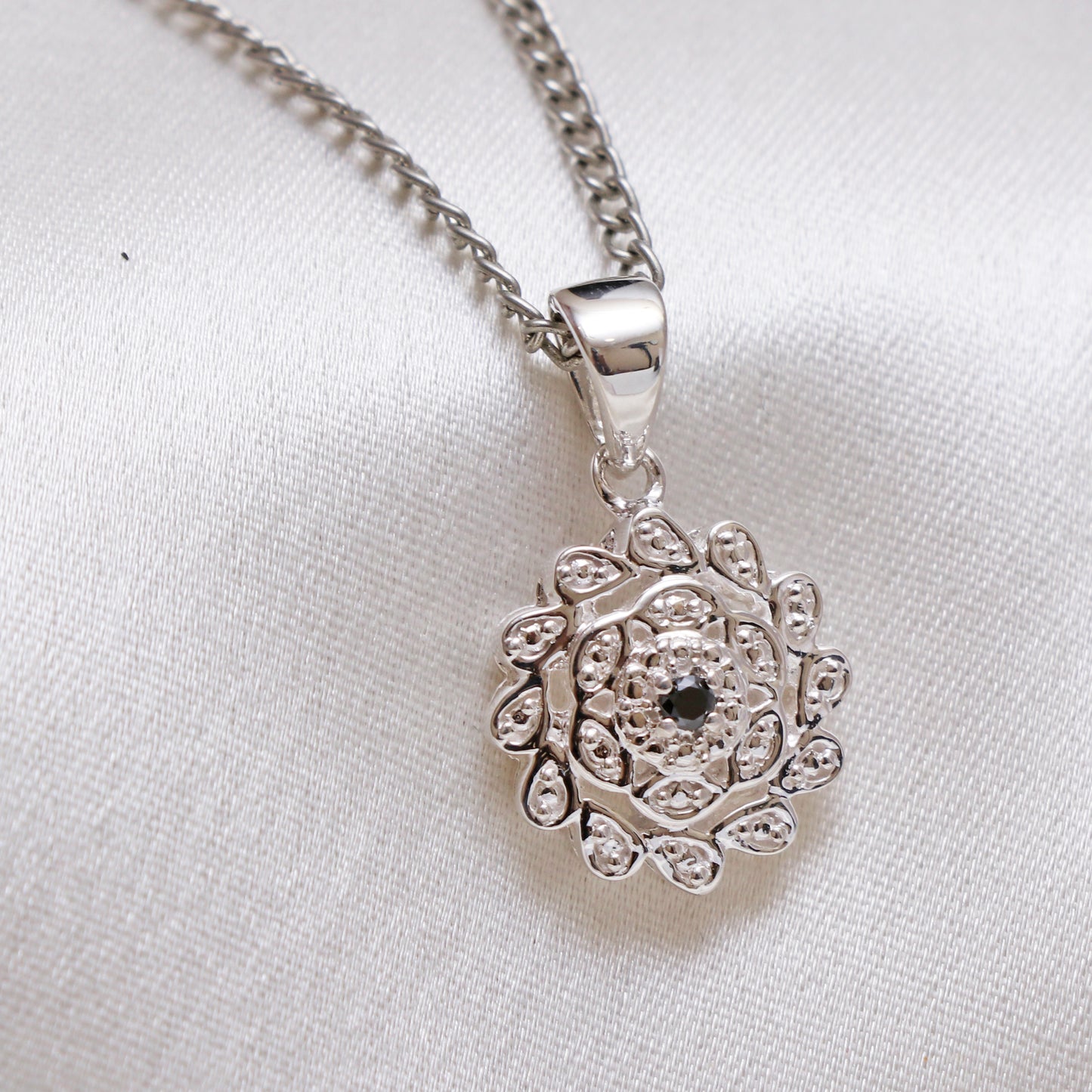 Natural Black Diamond Pendant