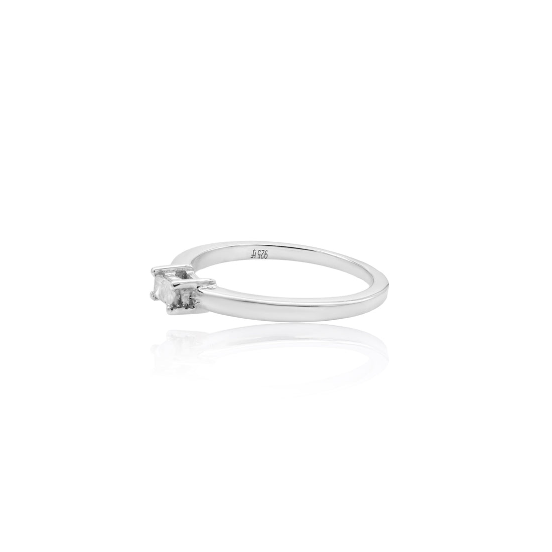 White Topaz Baguette Ring