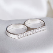 ED BADASS Double-Finger Knucklehead Ring
